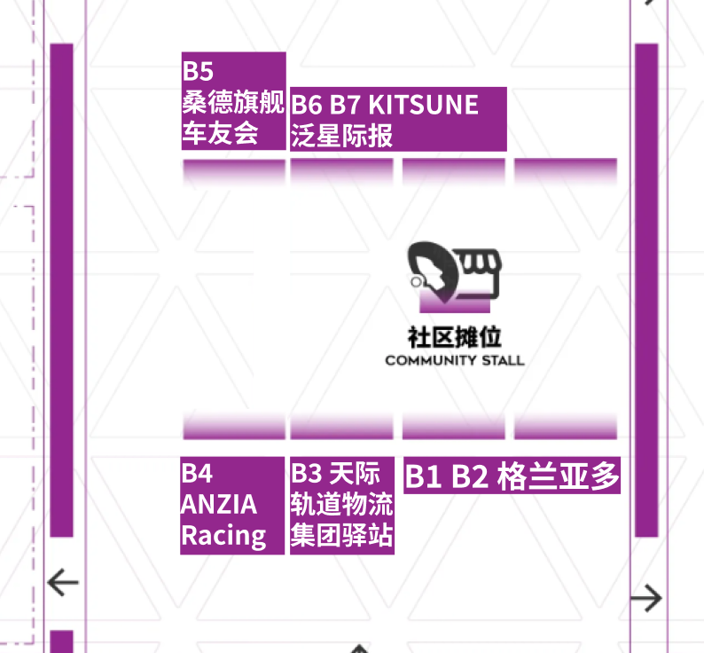 西安 BC 玩家摊位平面图
